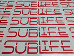 SubLife euro decal 3-Pack (2pcs of 8" SubLife euro and 1pc of 4" SubLife euro decal)