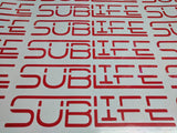 4" SubLife euro decal